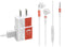 Singapore Flag Distressed Phone Charger Skin